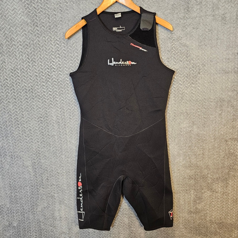 Henderson Thermoprene 3mm Neoprene‎ Shorty Wetsuit Vest Mens Large Black A330MV